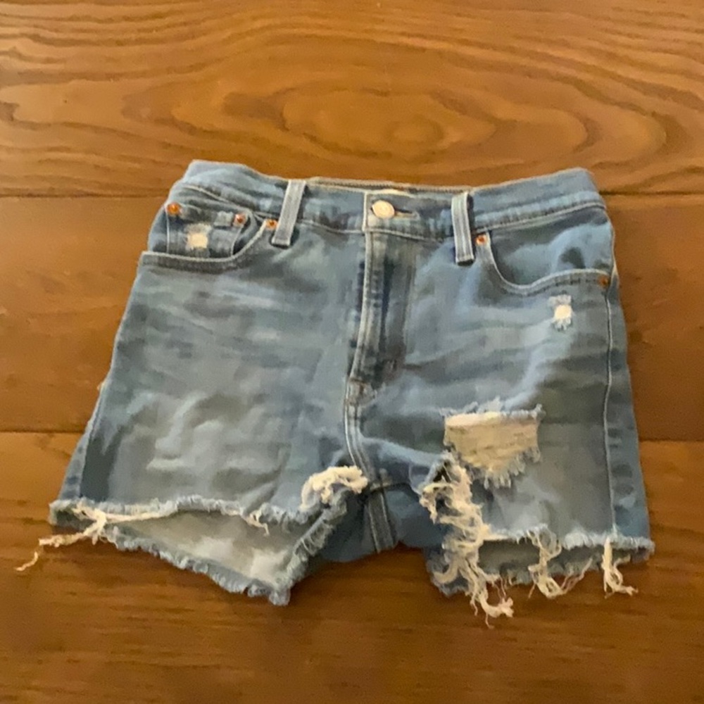 Denim Distressed Women's Shorts